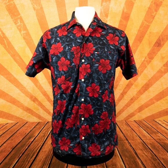 Tommy Hilfiger Other - Tommy Hilfiger Button Front Shirt Hawaiian Floral